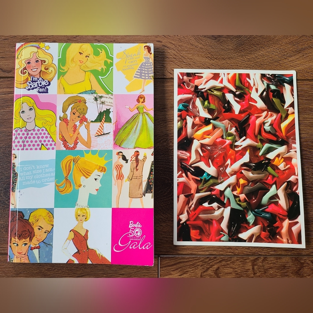 NEW Barbie 50th Anniversary 2009 Gala Souvenir Notebook Journal & Postcard 2008